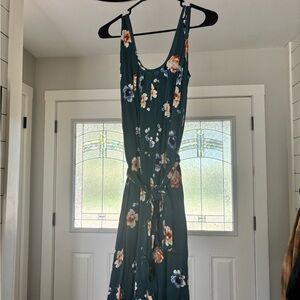 Latched Mama Floral Maxi Dress - Teal Breeze Print